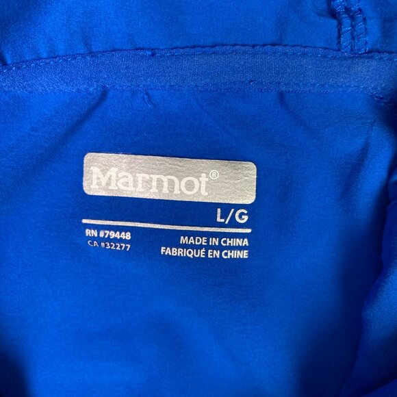 Marmot Lightstream Jacket Men's Large Blue Windbreaker Hiking Outdoor Hooded - Picture 7 of 12